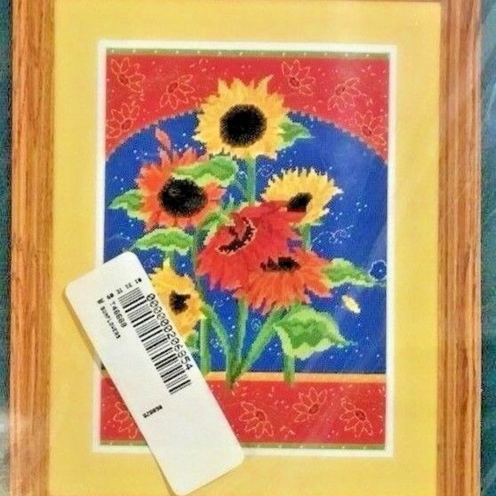 Needlepoint Kit~Sunflowers~Poppy~Needle Treasures - Picture 2 of 4